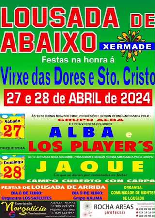 Virxe das Dores e Santo Cristo de Lousada de Abaixo en Xermade