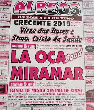 Virxe das Dores y Santísimo Cristo da Saúde de Albeos  en Crecente