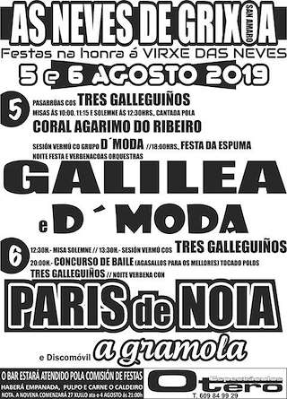Virxe das Neves de Grixoa en San Amaro