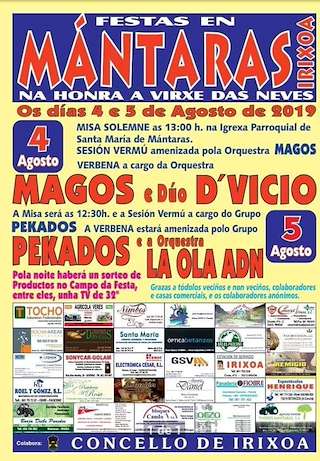 Virxe das Neves de Mántaras en Irixoa
