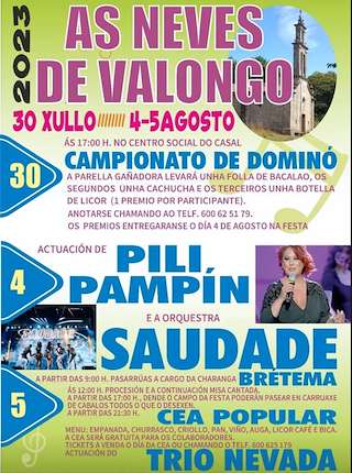 Virxe das Neves de Valongo (2026) en Cortegada