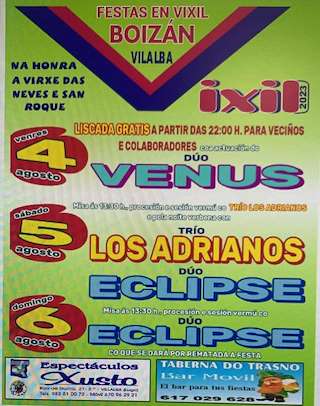 Virxe das Neves e San Roque de Vixil en Vilalba