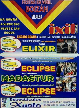 Virxe das Neves e San Roque de Vixil en Vilalba