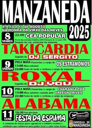 Virxe das Neves (2026) en Manzaneda