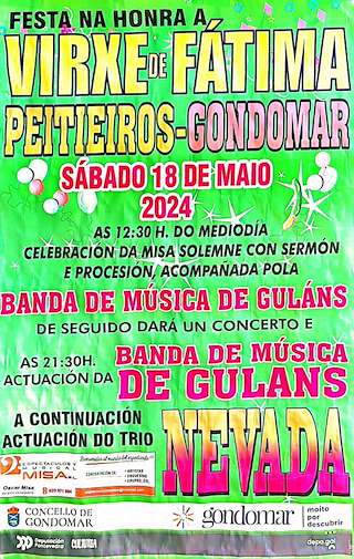 Virxe de Fátima de Peitieiros en Gondomar