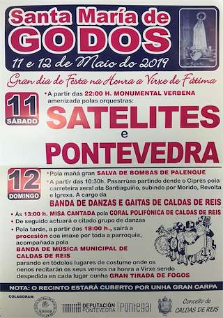 Virxe de Fátima de Santa María de Godos  en Caldas de Reis
