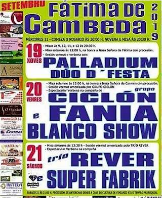 Virxe de Fátima e Virxe do Carmen de Cambeda en Vimianzo