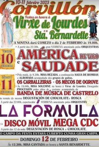 Virxe de Lourdes e Santa Bernardette de Corvillón en Cambados