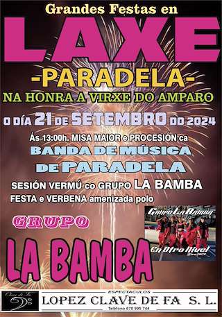 Virxe do Amparo de Laxe (2026) en Paradela