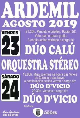 Virxe do Carme e As Neves de Ardemil en Ordes