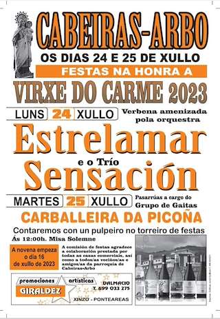 Virxe do Carme de Cabeiras en Arbo