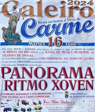 Virxe do Carme de Caleiro (2026) en Vilanova de Arousa