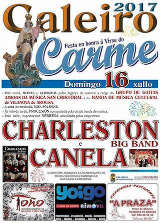 Virxe do Carme de Caleiro (2026) en Vilanova de Arousa