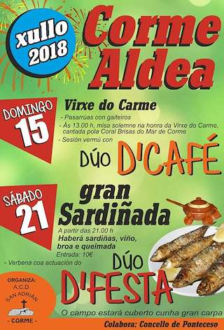 Virxe do Carme de Corme Aldea en Ponteceso