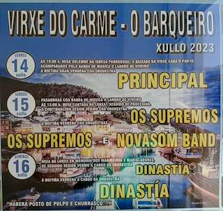 Virxe do Carme de O Barqueiro en Mañón