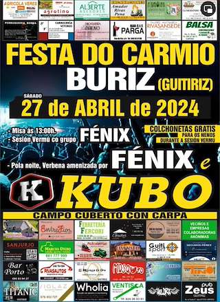 Virxe do Carme de O Buriz en Guitiriz