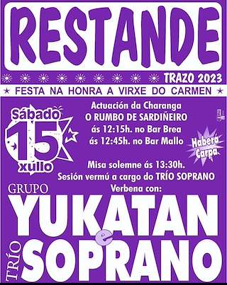 Virxe do Carme de Restande (2026) en Trazo