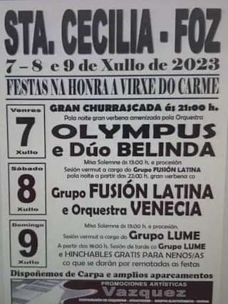 Virxe do Carme de Santa Cecilia (2026) en Foz