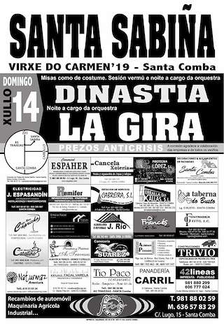 Virxe do Carme de Santa Sabiña en Santa Comba