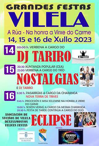 Virxe do Carme de Vilela  en A Rúa