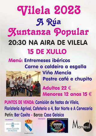 Virxe do Carme de Vilela  en A Rúa