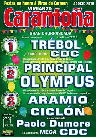 Virxe do Carme e Nosa Señora da Xunqueira de Carantoña en Vimianzo