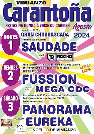 Virxe do Carme e Nosa Señora da Xunqueira de Carantoña en Vimianzo