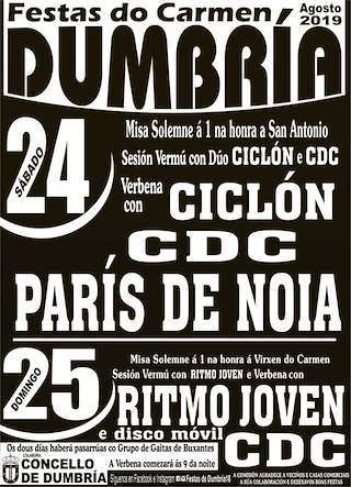 Virxe do Carme e San Antonio en Dumbría