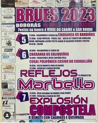 Virxe do Carme e San Roque de Brués (2026) en Boborás