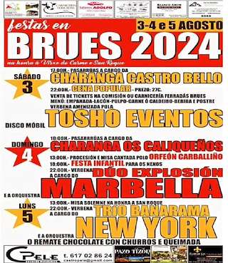 Virxe do Carme e San Roque de Brués (2026) en Boborás