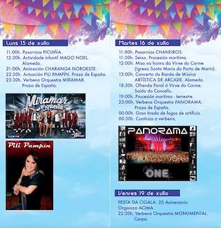 Virxe do Carme en Marín