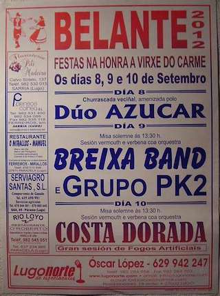 Virxe do Carme de Belante en Sarria