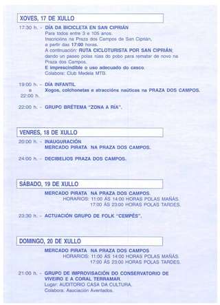 Virxe do Carme de San Cibrao (2026) en Cervo