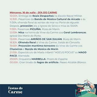 Virxe do Carme (2026) en Marín