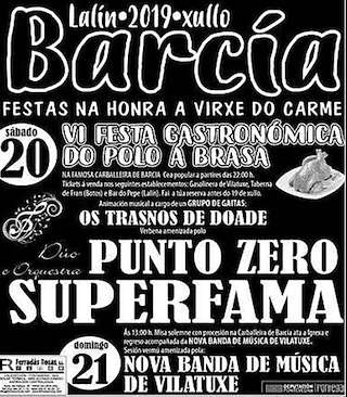 Virxe do Carmen de Barcia - IX Festa do Polo á Brasa  en Lalín