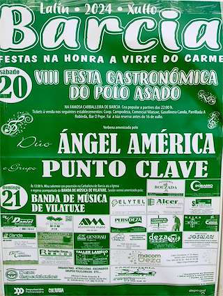 Virxe do Carmen de Barcia - IX Festa do Polo á Brasa  en Lalín