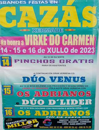 Virxe do Carmen de Cazás en Xermade