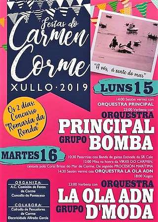 Virxe do Carmen de Corme (2026) en Ponteceso
