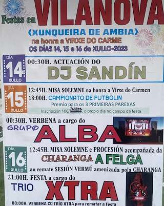 Virxe do Carmen de Vilanova en Xunqueira de Ambía