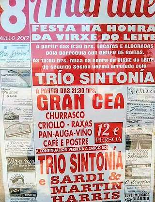 Virxe do Leite de Andrade en Pontedeume