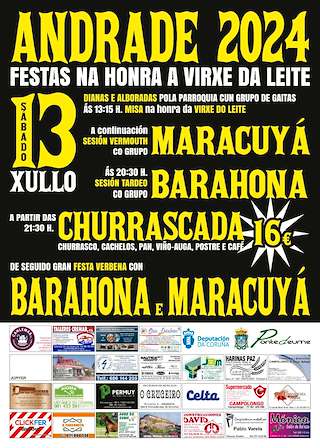 Virxe do Leite de Andrade en Pontedeume