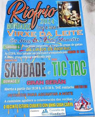 Virxe do Leite de Riofrío en Mondariz