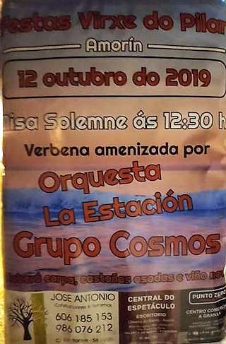 Virxe do Pilar de Amorín en Tomiño