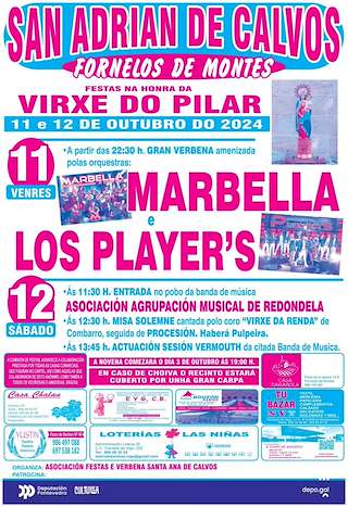 Virxe do Pilar de San Adrián de Calvos en Fornelos de Montes