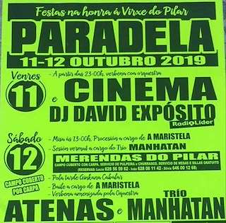 Virxe do Pilar de Paradela en Curtis