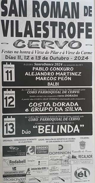 Virxe do Pilar de Vilaestrofe (2025) en Cervo