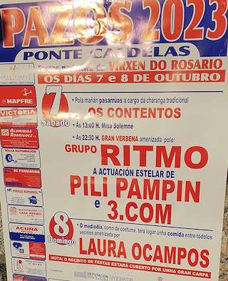 Virxe do Rosario - Grandes Festas de Pazos en Ponte Caldelas