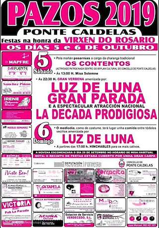 Virxe do Rosario - Grandes Festas de Pazos en Ponte Caldelas