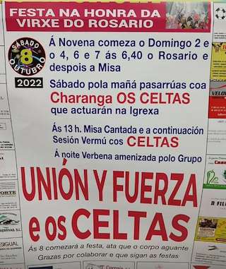 Virxe do Rosario de Carcacía (2026) en Padrón