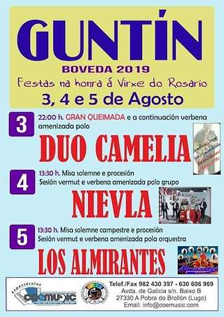 Virxe do Rosario de Guntín en Bóveda